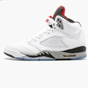 #1044 Boys Nike Jordan 5 Retro "Cement" Sneaker